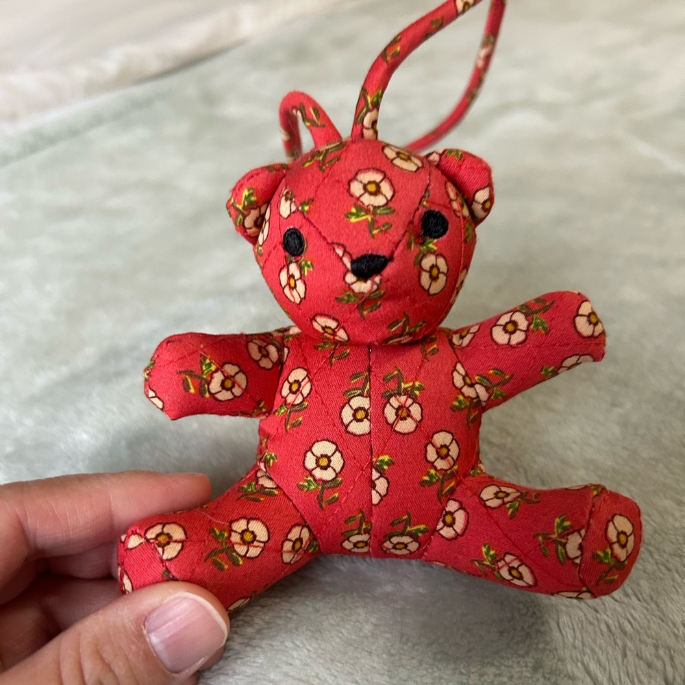 Vera Bradley Quilted Bear Bag Charm